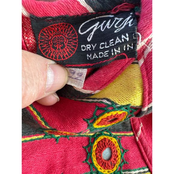 Vintage 90's Indian Traditional Mirrored Choli Tribal Banjara Gypsy Dance Top - Picture 4 of 6